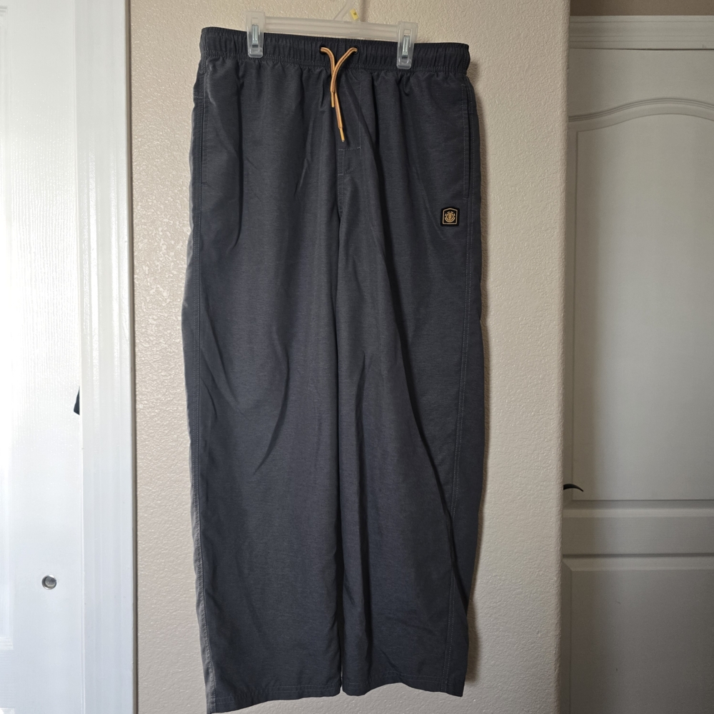 Element Men's Charcoal Joggers with Yellow Drawstring
